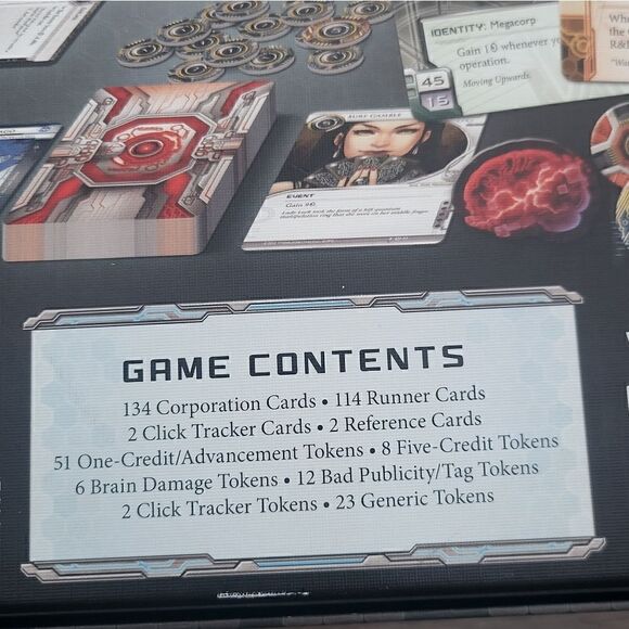 Android Netrunner  Card Game pieces like new and 100% complete - Picture 7 of 14